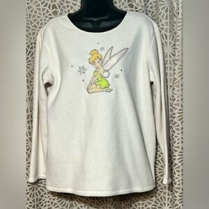 Y2K Disney TINKER BELL Peter Pan Pullover Sweatshirt Womens Size Large